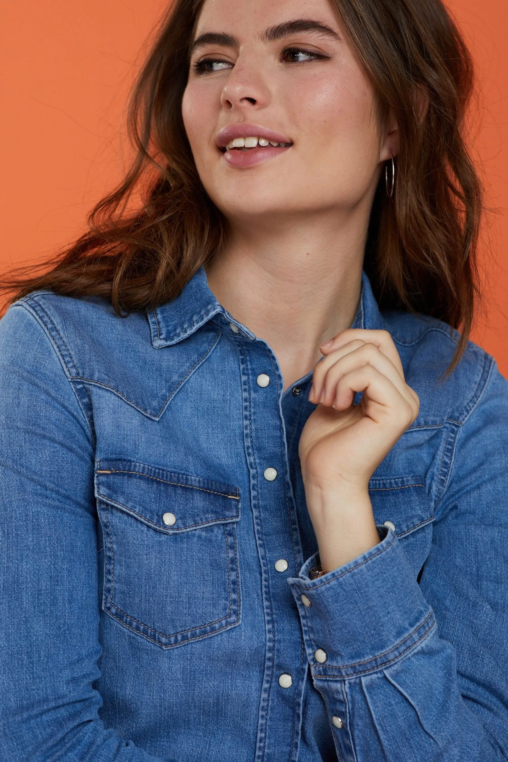 Next Fitted Denim Shirt 6 Next Fitted Denim Shirt - Image 4