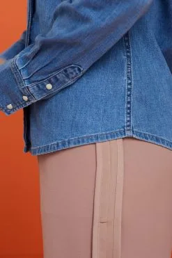 Next Fitted Denim Shirt 12 Next Fitted Denim Shirt -Women's Shirts & Blouses Sales U95 284s5