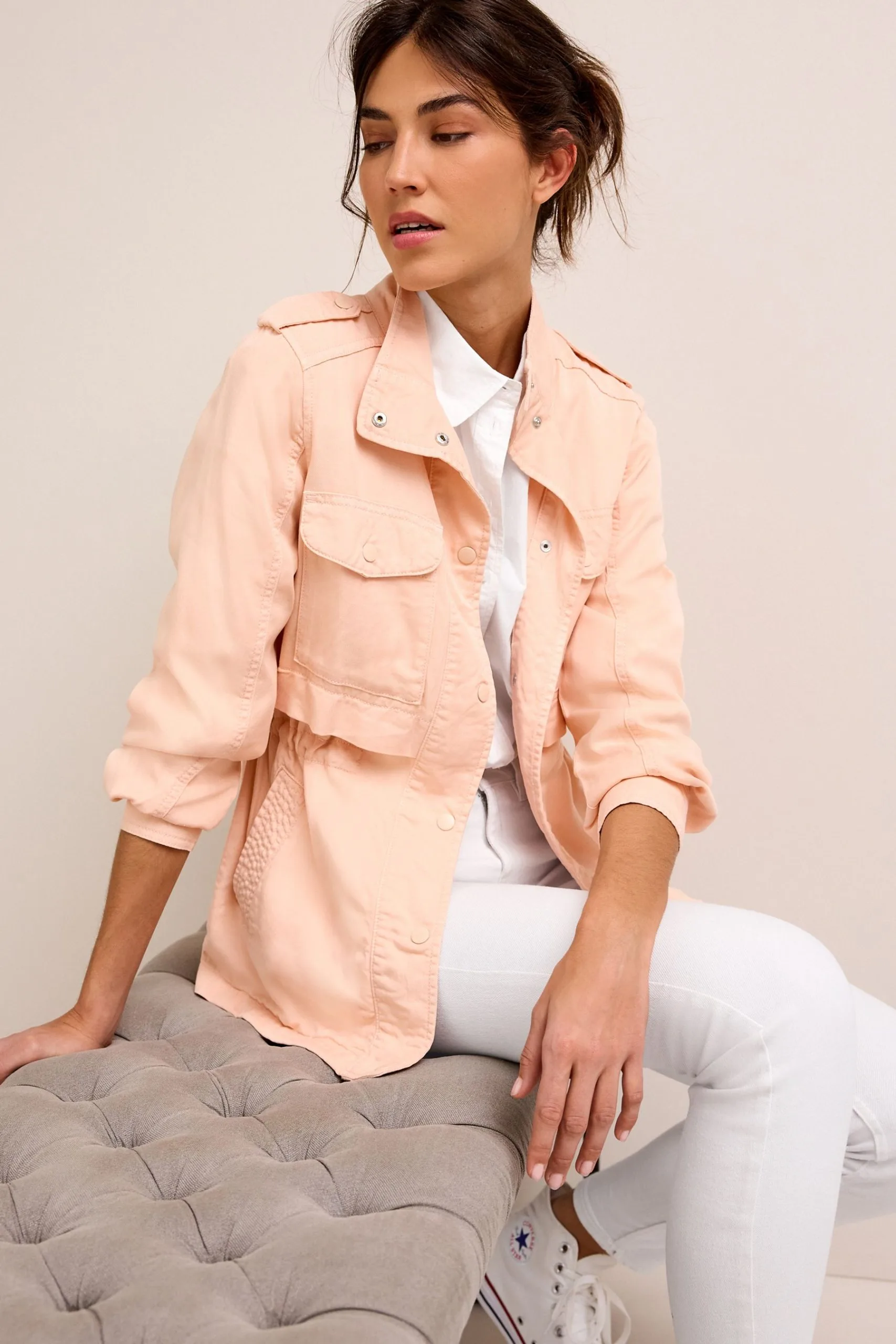 Next Relaxed Utility Jacket With Patch Pockets 3 Next Relaxed Utility Jacket With Patch Pockets