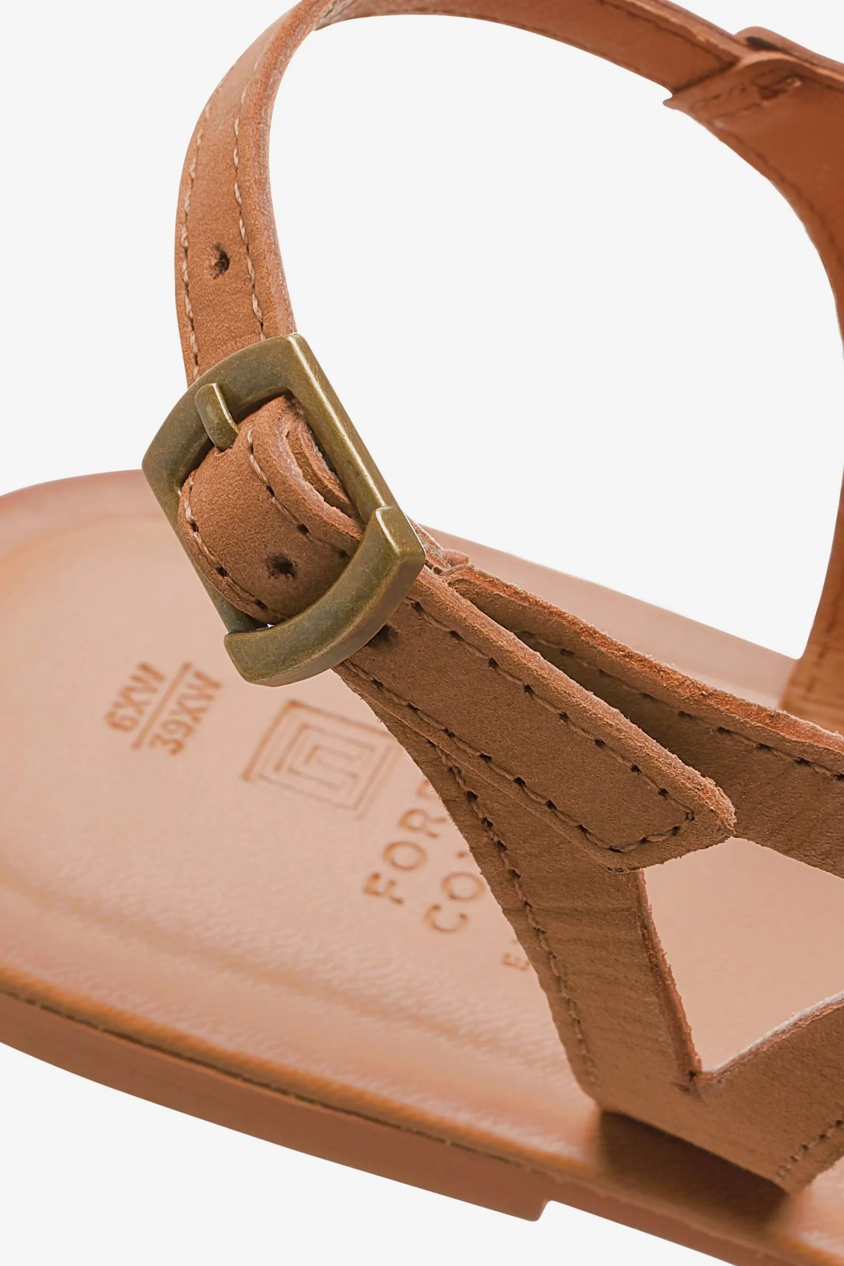 Next Forever Comfort® Leather Plait Toe Post Flat Sandals 8 Next Forever Comfort® Leather Plait Toe Post Flat Sandals - Image 6