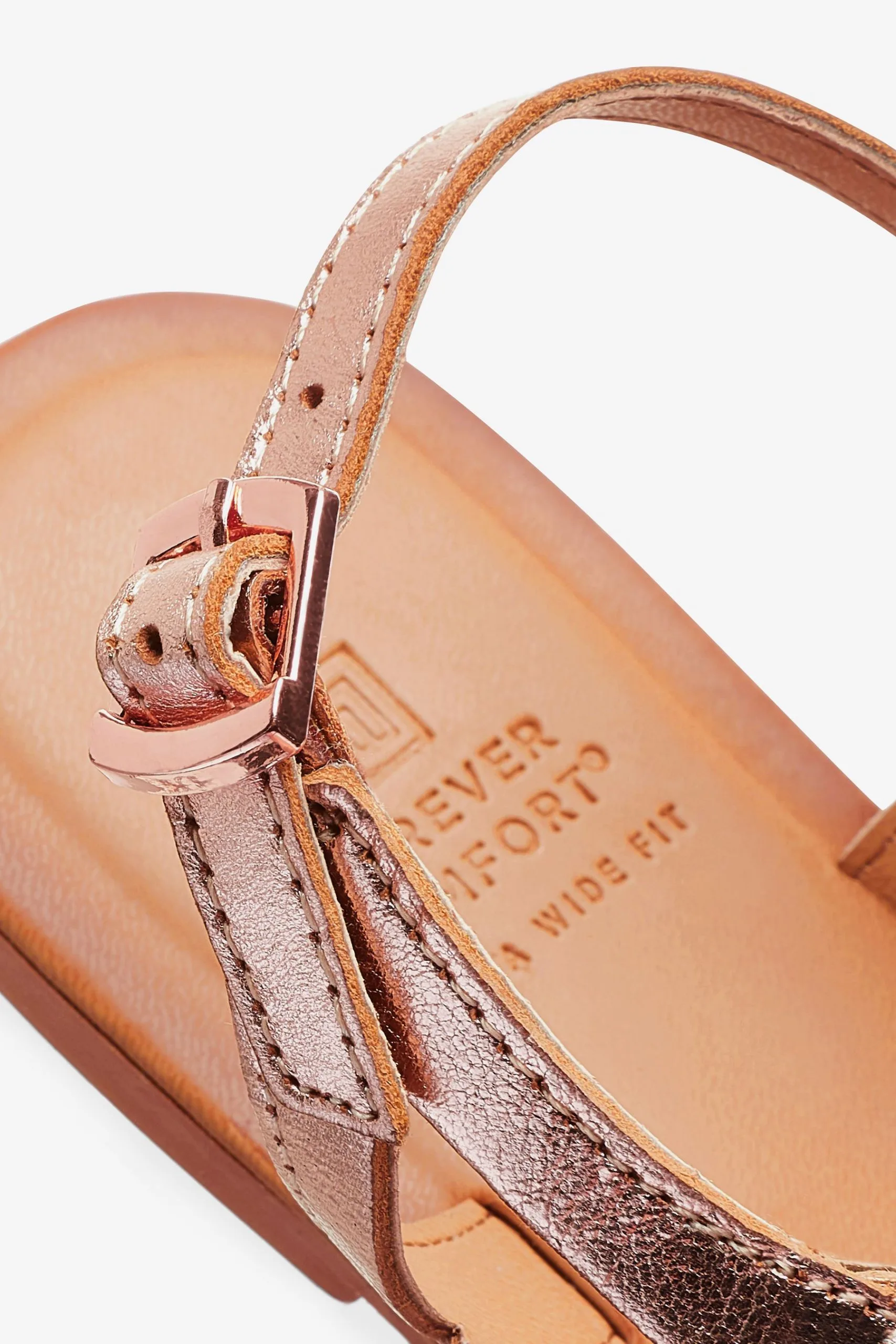 Next Forever Comfort® Leather Plait Toe Post Flat Sandals 9 Next Forever Comfort® Leather Plait Toe Post Flat Sandals - Image 7