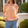 Next Bardot Short Puff Sleeve Top -Women's Shirts & Blouses Sales U98 019s