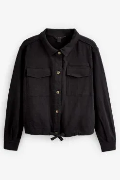 Next Lightweight Jersey Relaxed Utility Shacket Summer Jacket -Women's Shirts & Blouses Sales U98 941s5